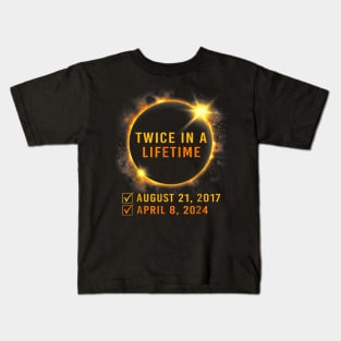 Solar Eclipse Shirt Twice in Lifetime 2024 GIft For Women Men Kids T-Shirt